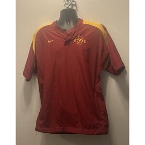 Iowa State Cyclones Baseball Or Softball Nike Short Sleeve Windbreaker Size Med.